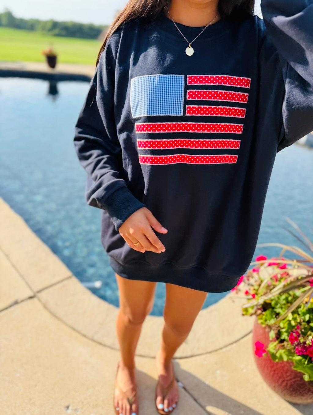 Trendy USA Oversized Sweatshirt