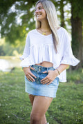 Coastal Cowgirl Denim Skirt