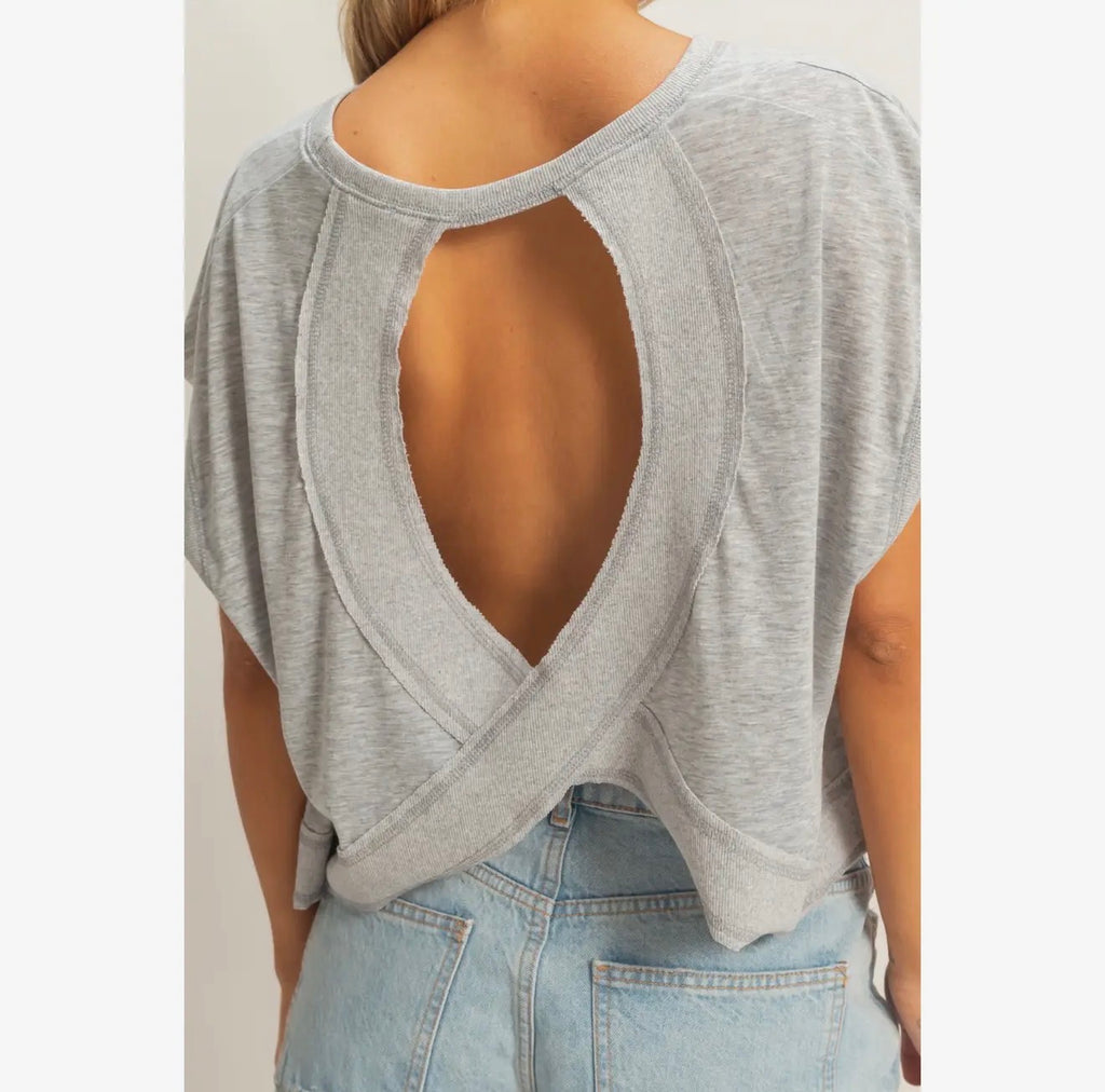 Gray Back At It Tee