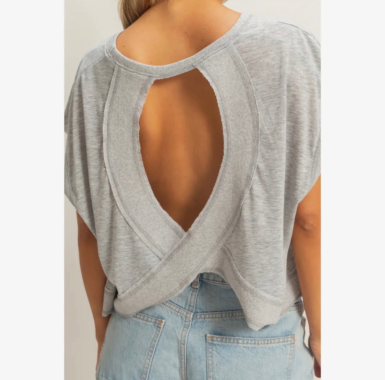 Gray Back At It Tee