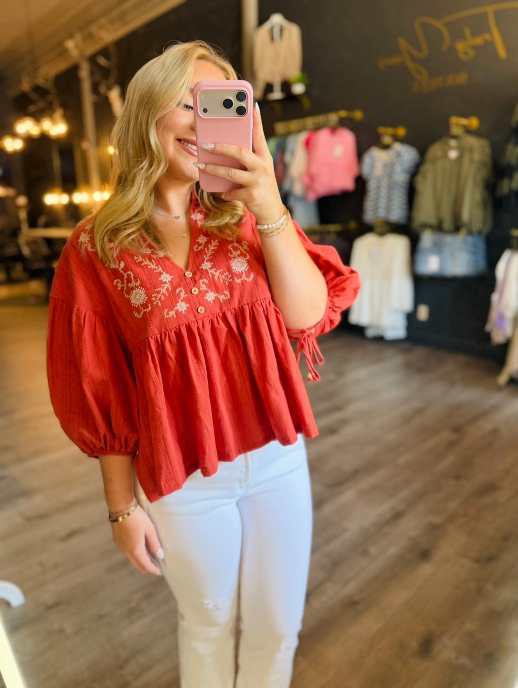 Falling For You Blouse