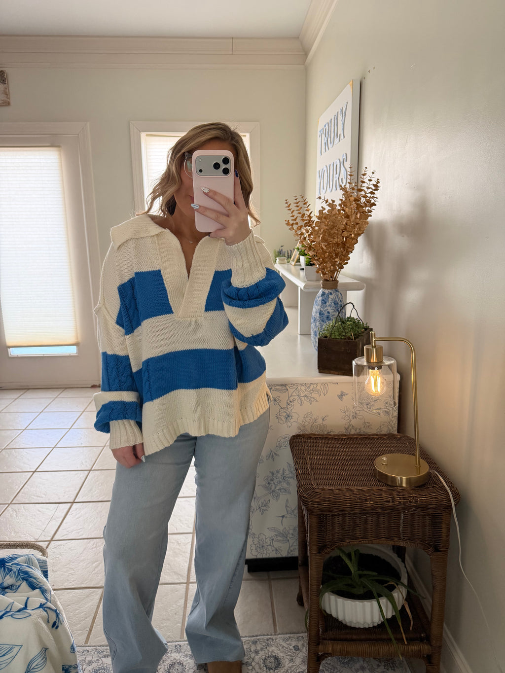 Cozy Stripes Chunky Knit Pullover