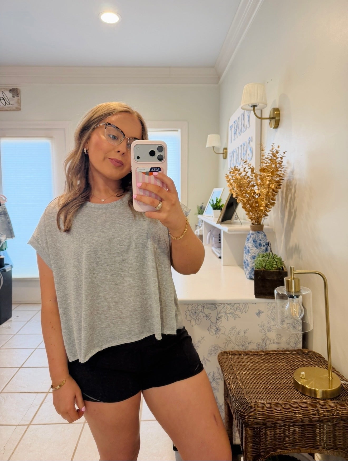 Gray Back At It Tee