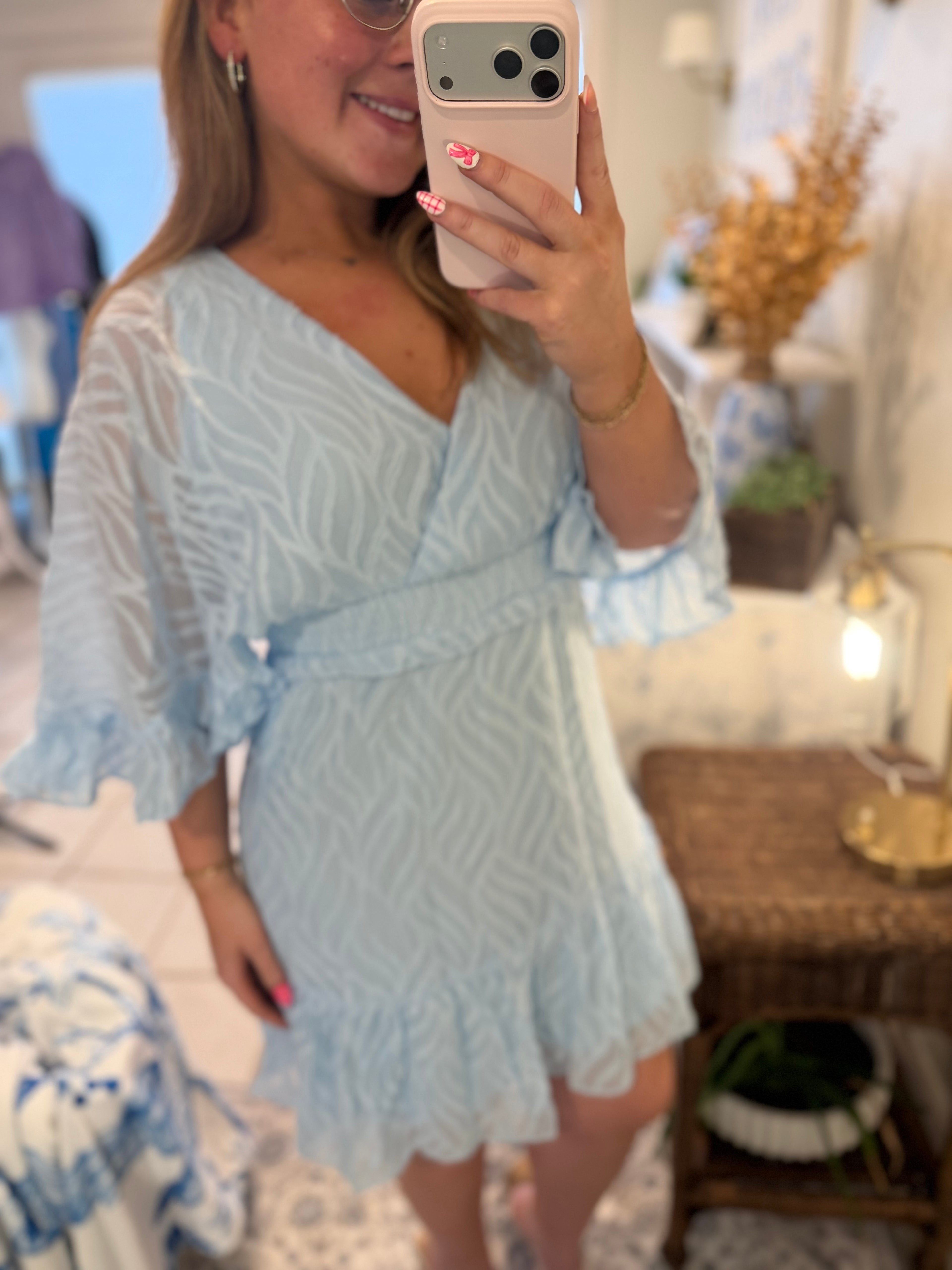 Baby Blues Textured Dress