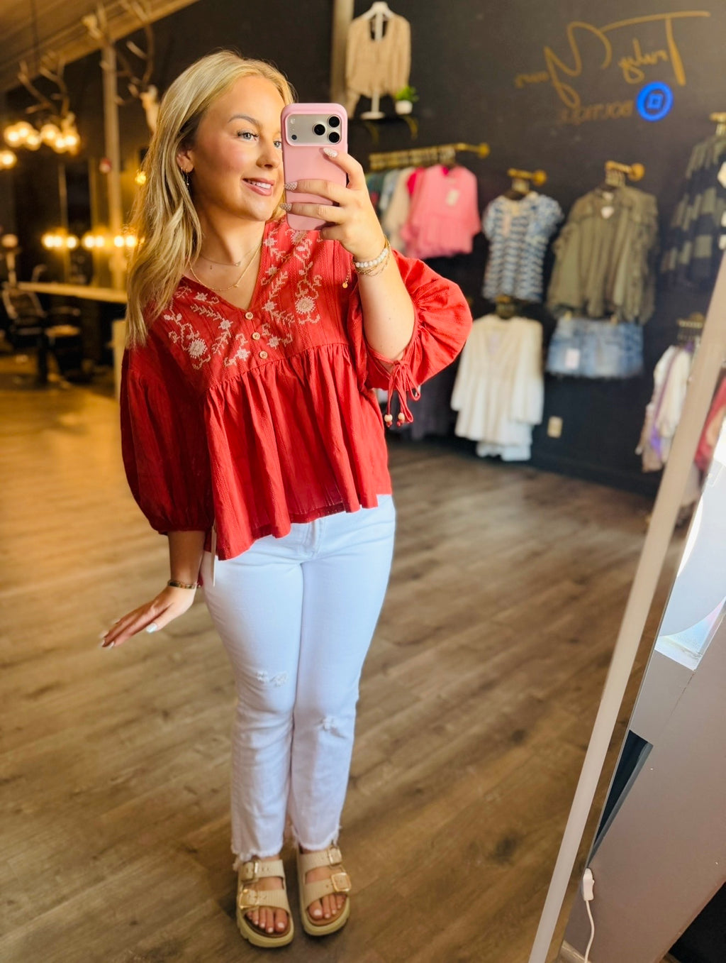 Falling For You Blouse