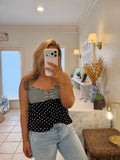Polka Dot Striped Top