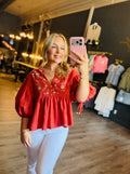 Falling For You Blouse