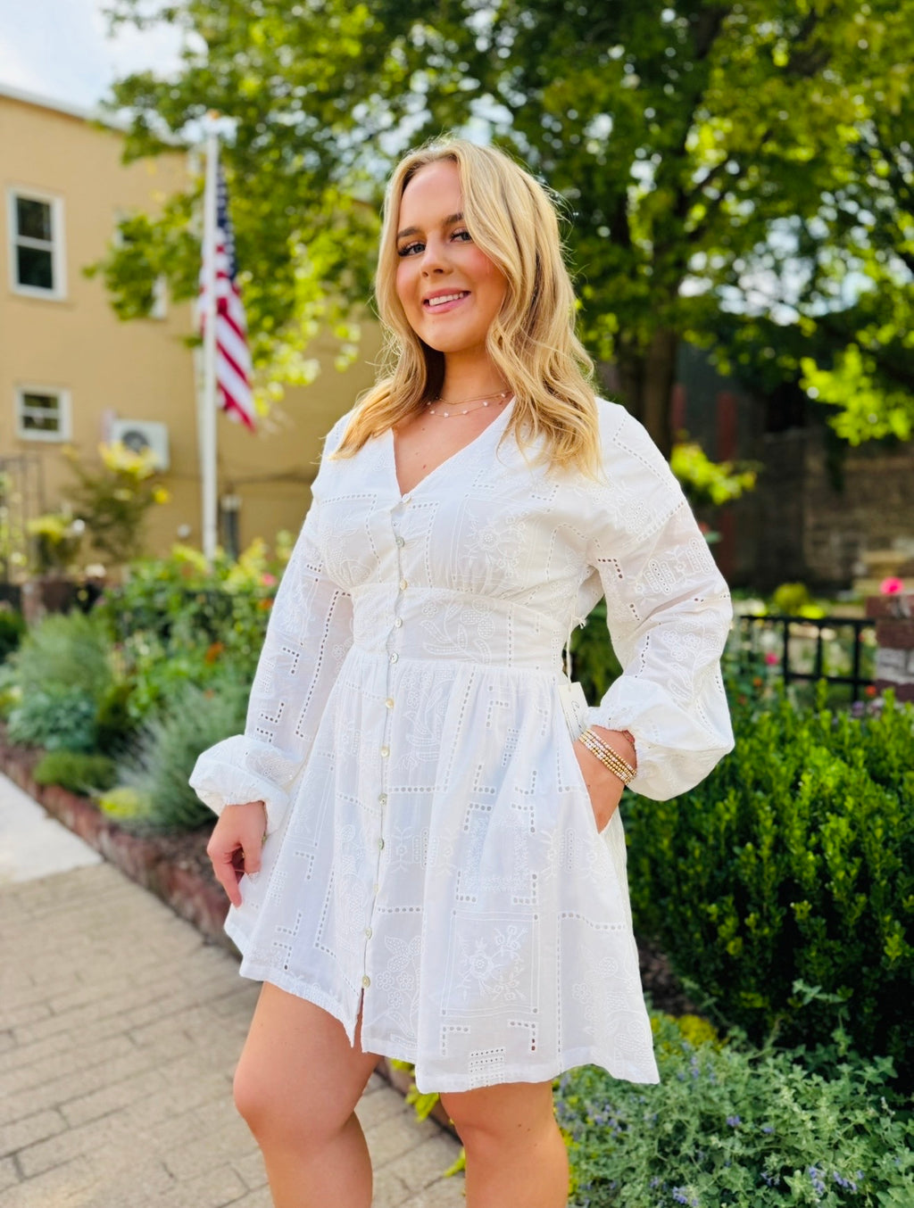 Wedding Bells Embroidered Dress
