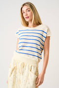 Royal Striped Light Knit Top