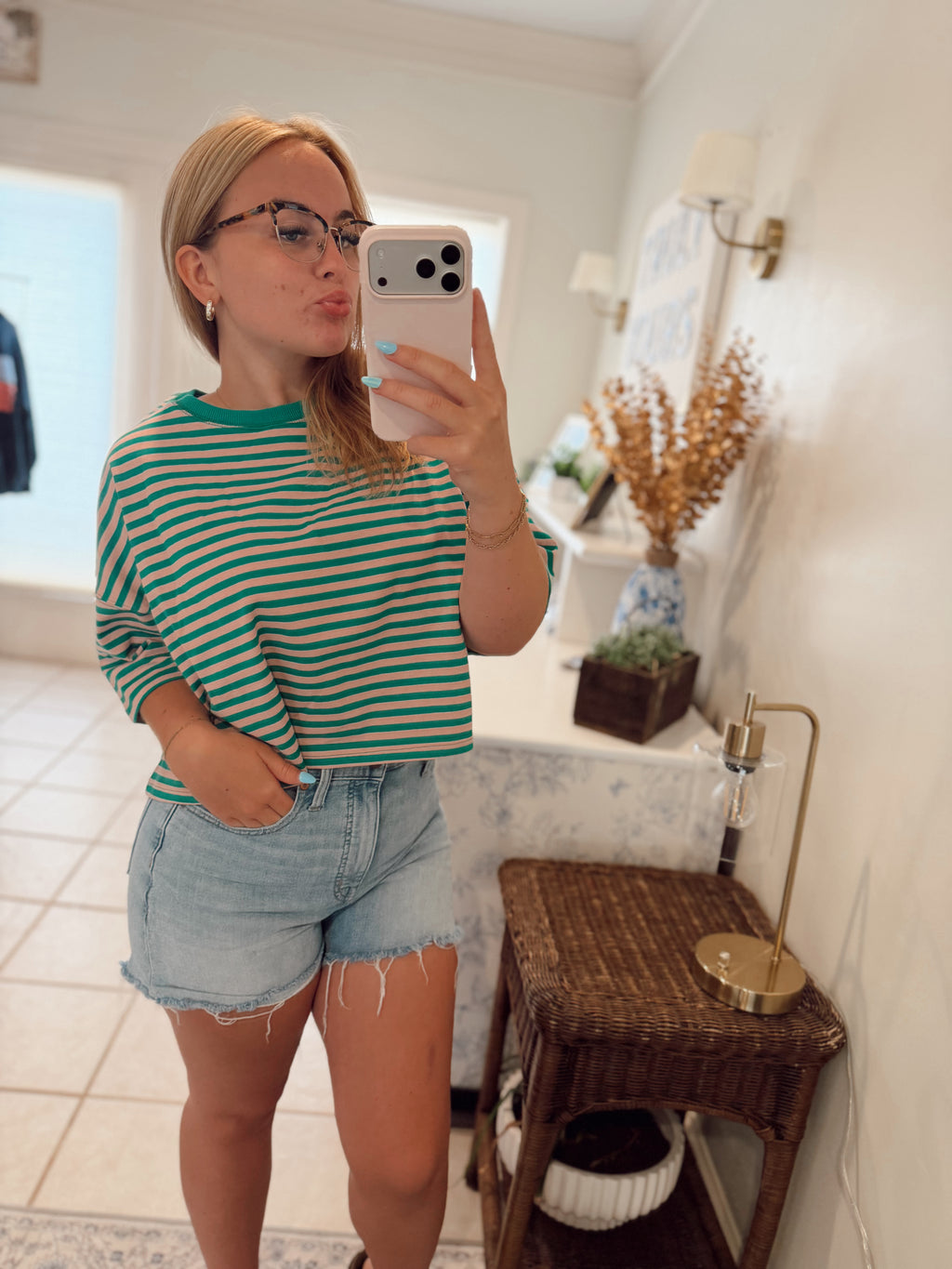 Watermelon Striped Top