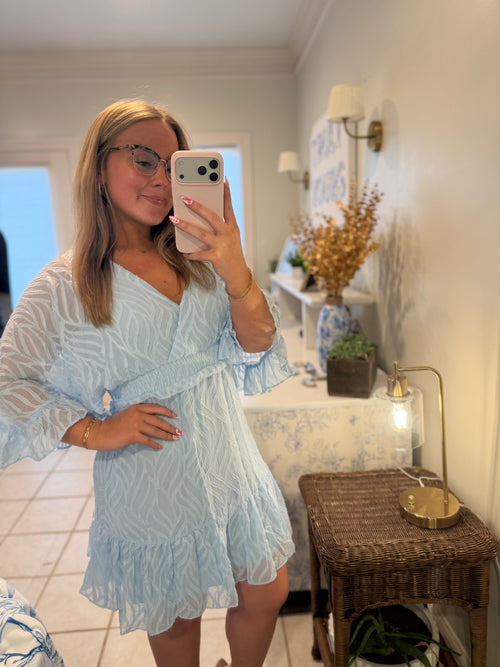 Baby Blues Textured Dress