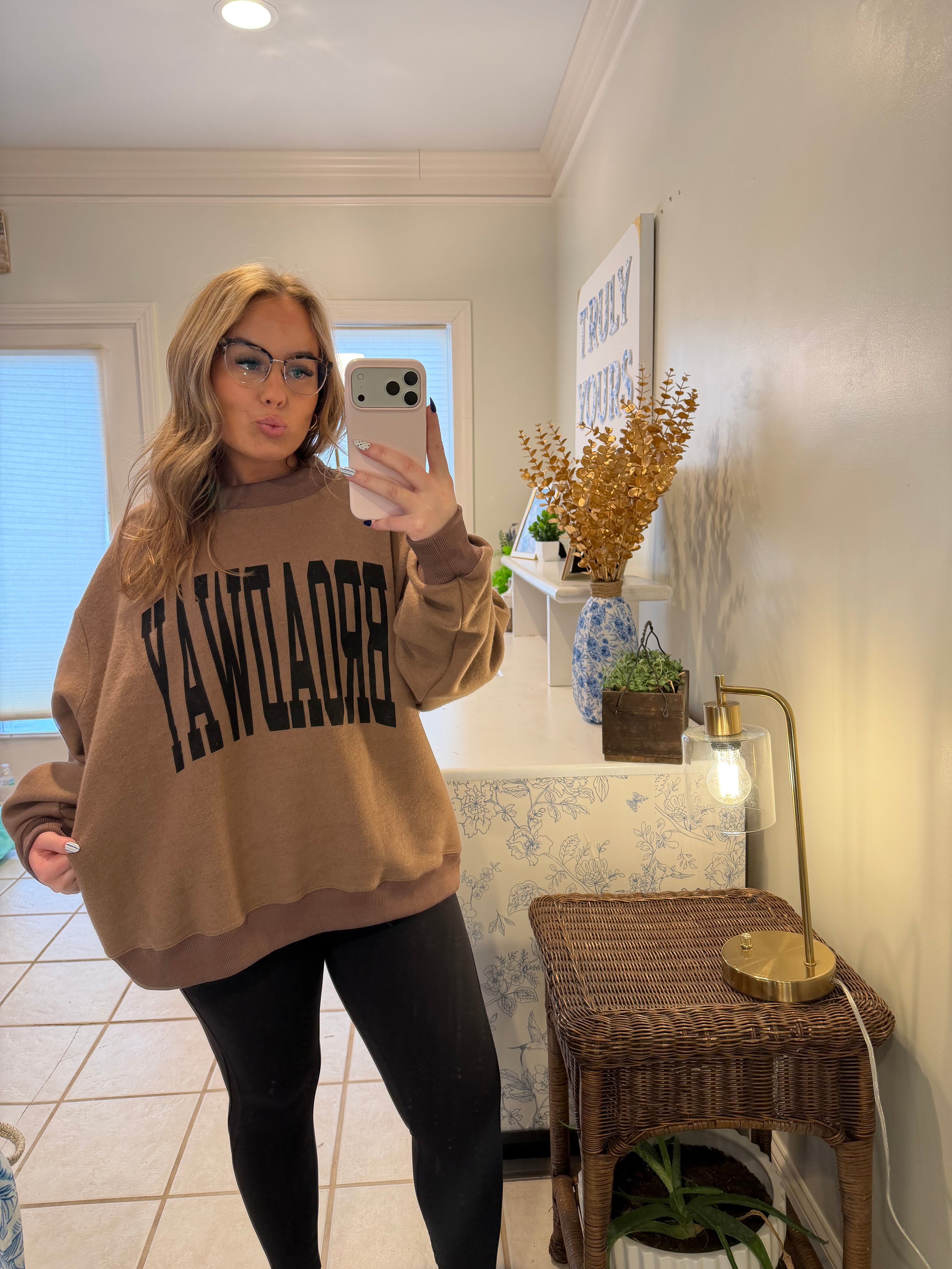 Nashville & Broadway Reversible Mock Neck Sweatshirt