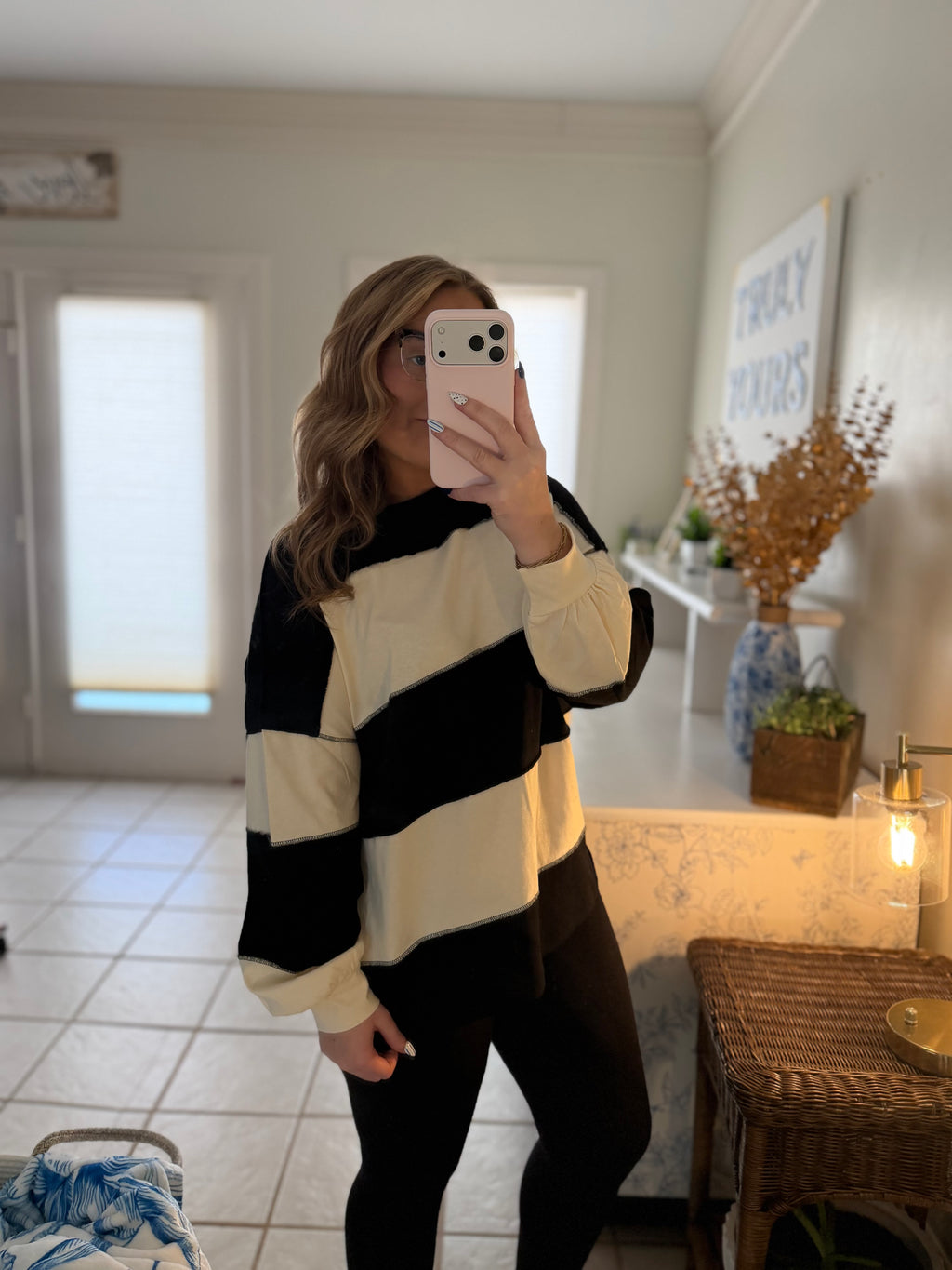 Easy Days Slouchy Stripe Top