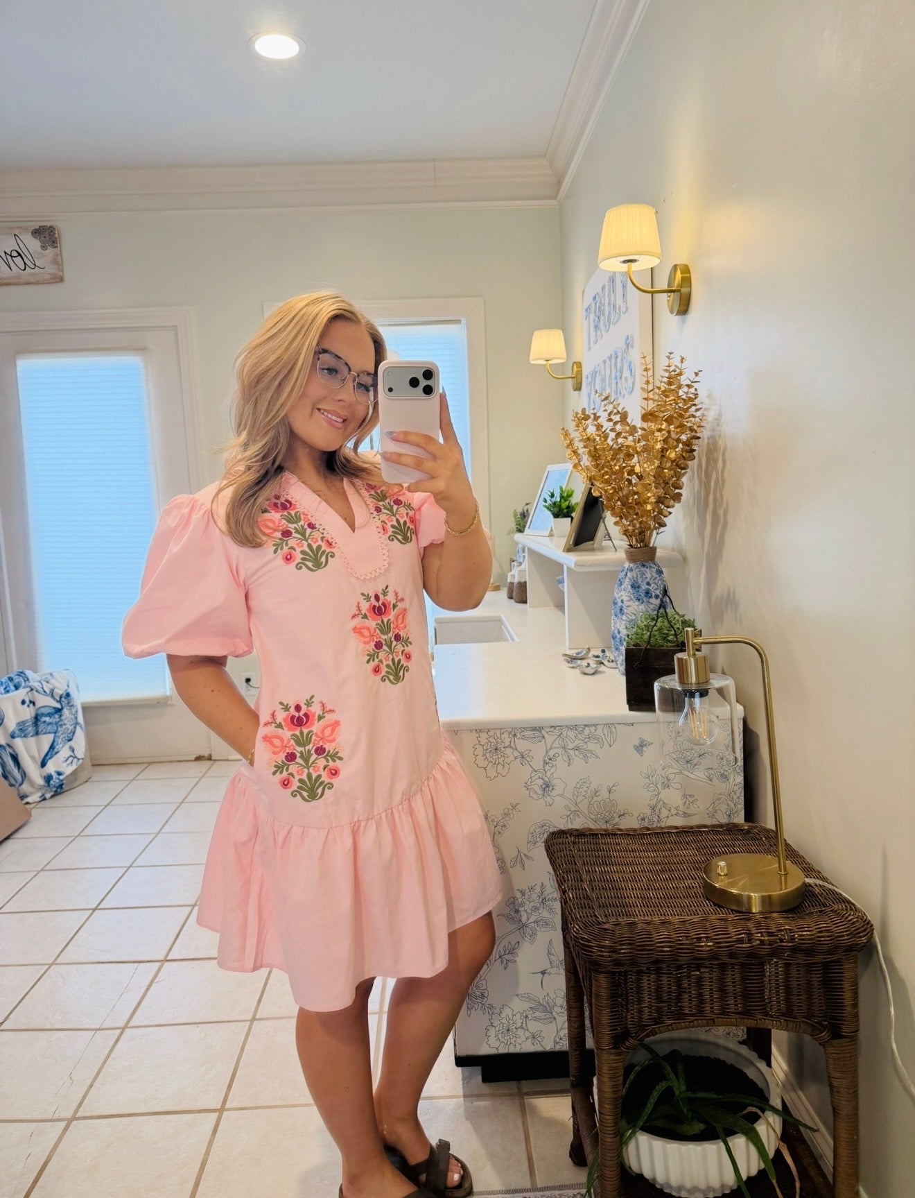 Pretty In Pink Embroidered Dress