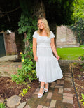 White Tiered Dress