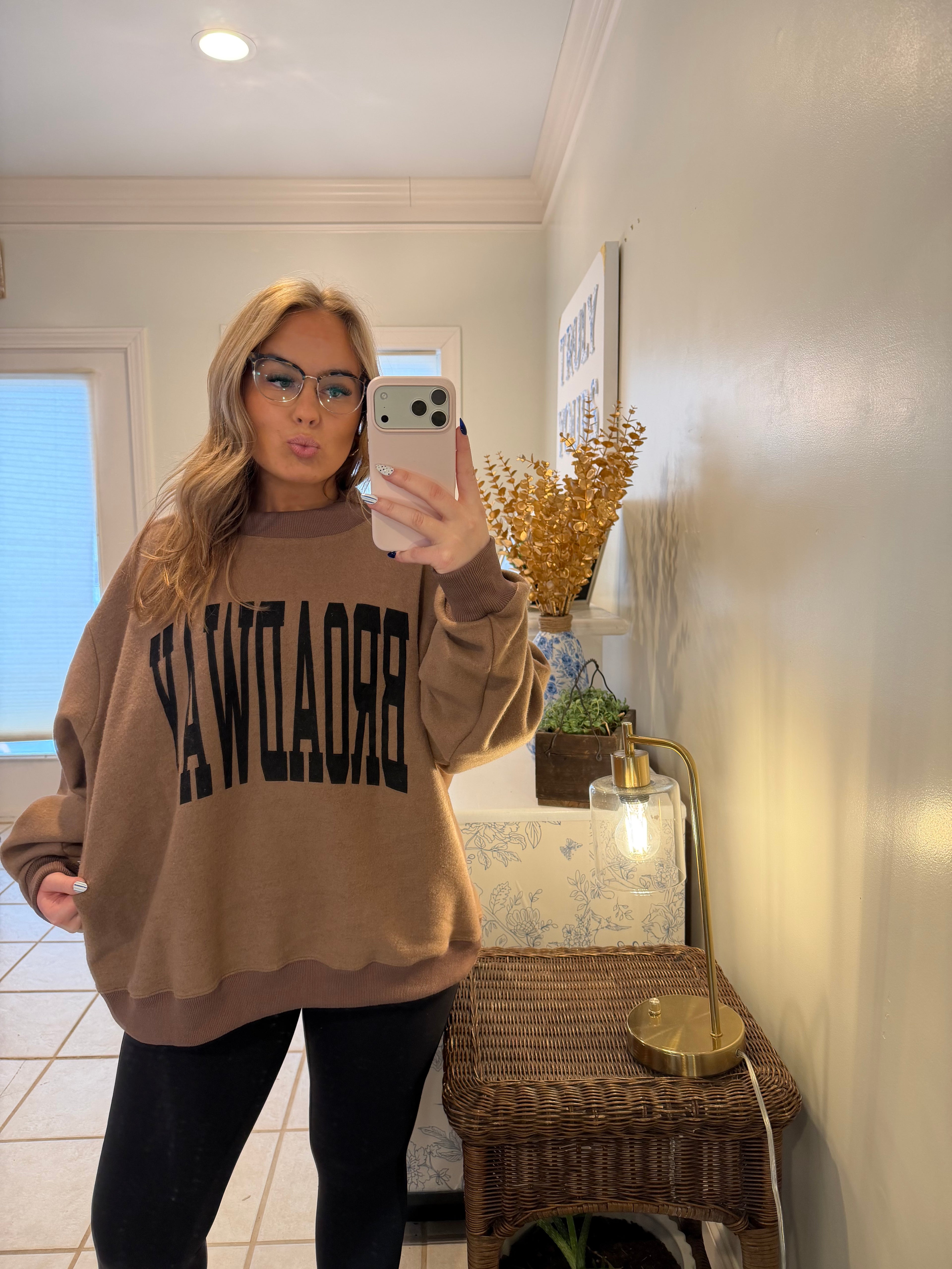 Nashville & Broadway Reversible Mock Neck Sweatshirt