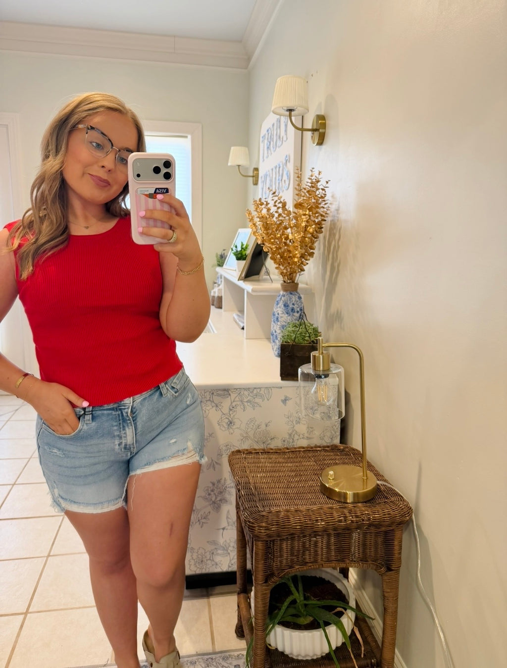 Red Backless Nights Top
