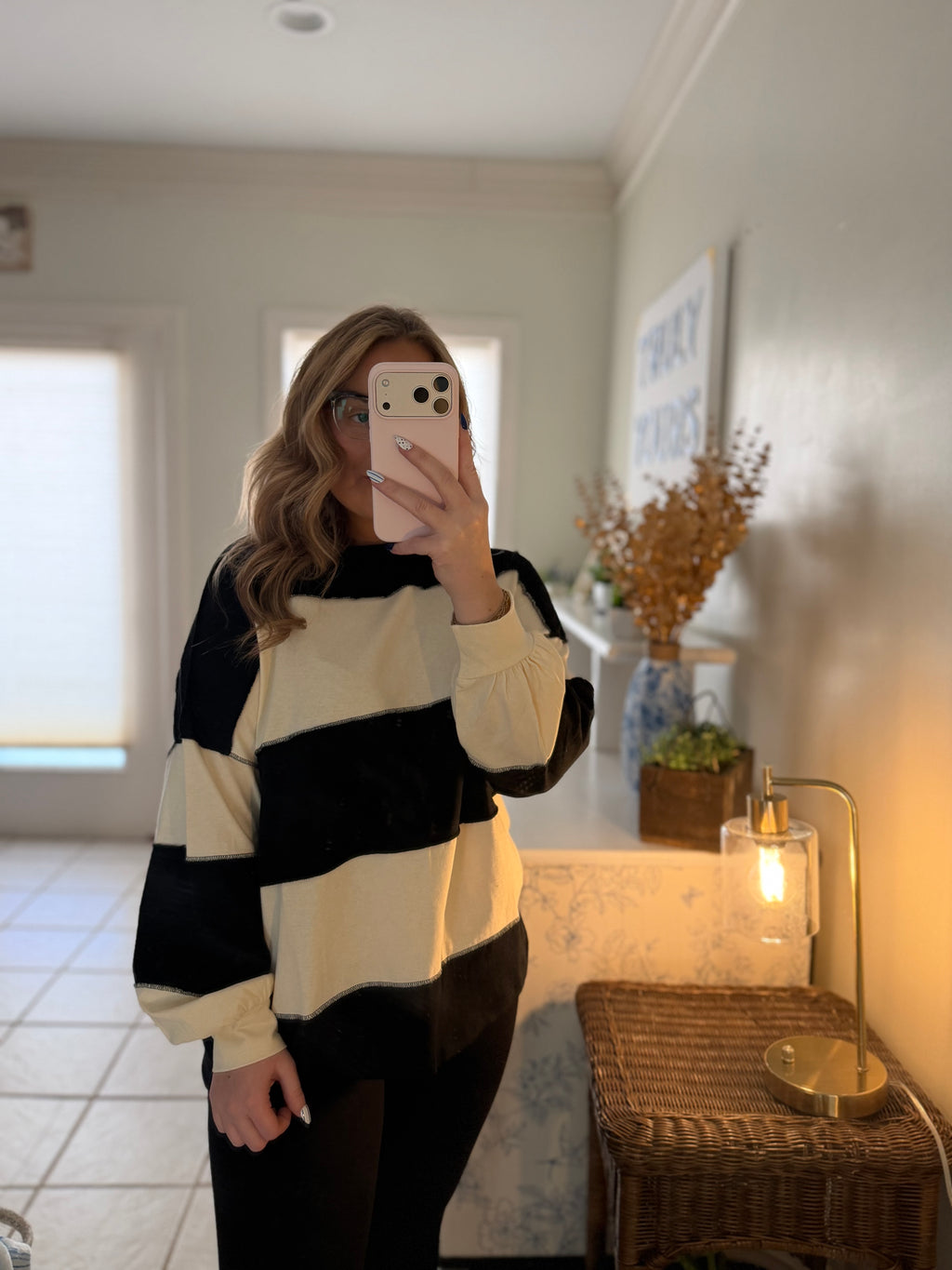 Easy Days Slouchy Stripe Top