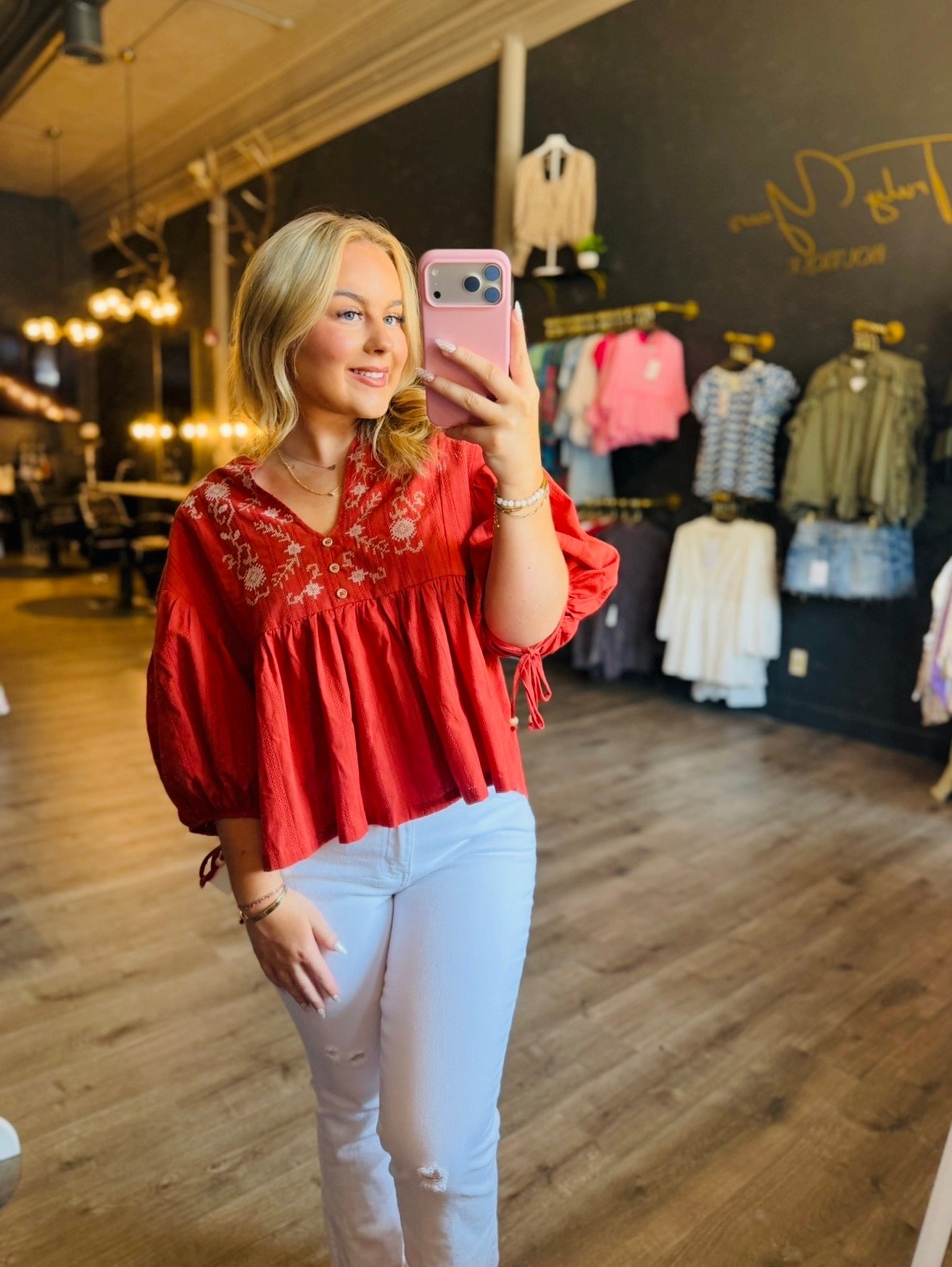 Falling For You Blouse