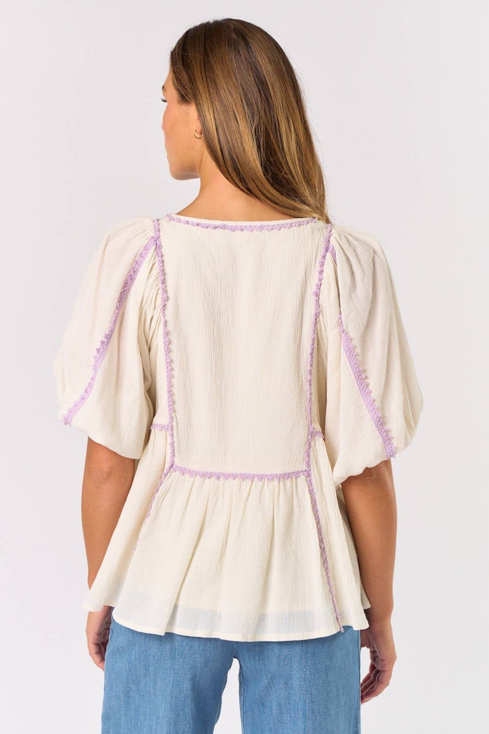 Pastel Polly Embroidered Top